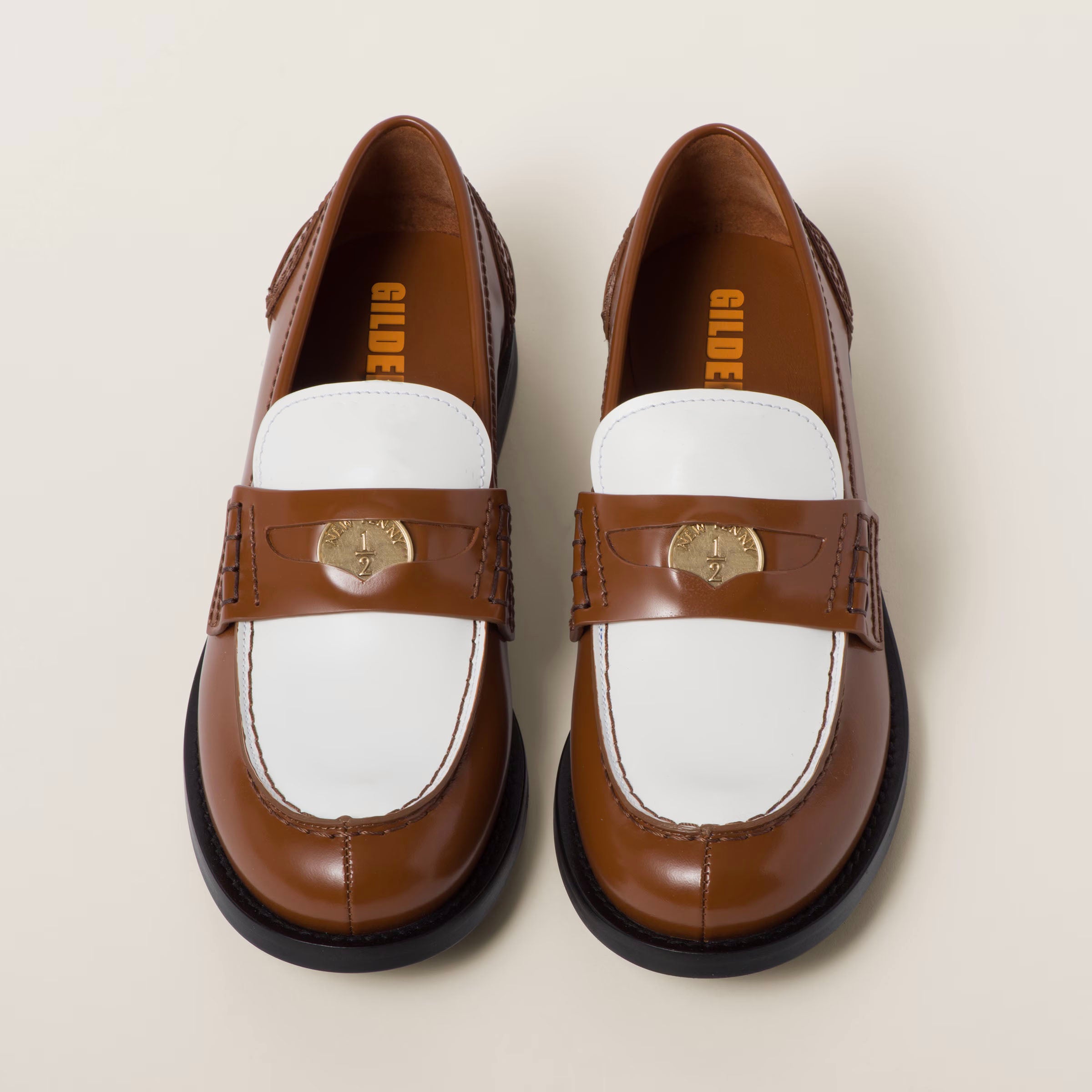 Leather penny loafers