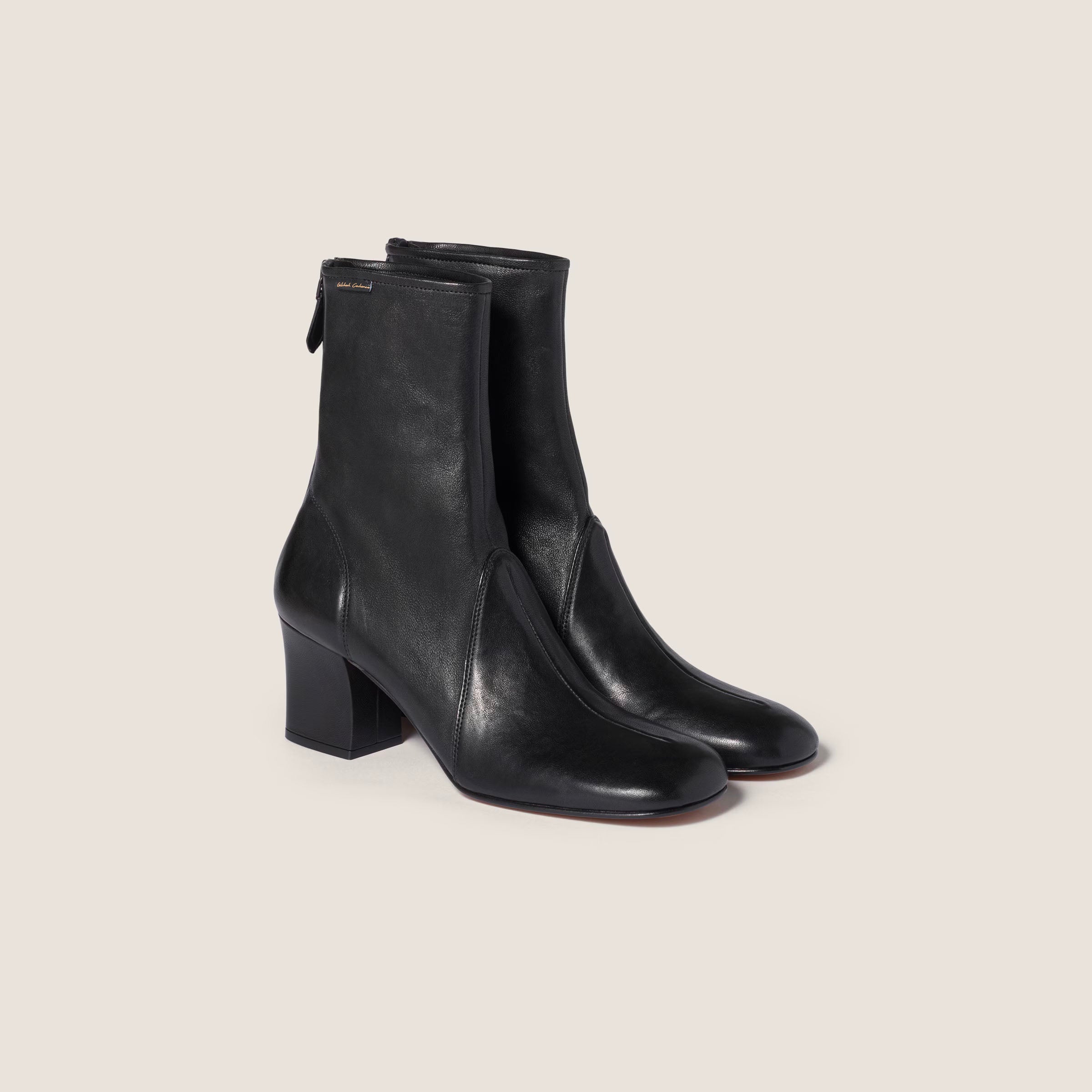 Nappa leather booties