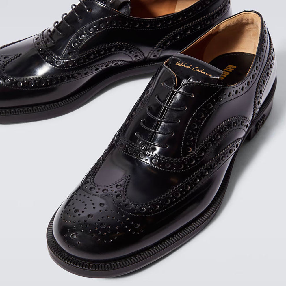 Polished Leather Brogue Shoes