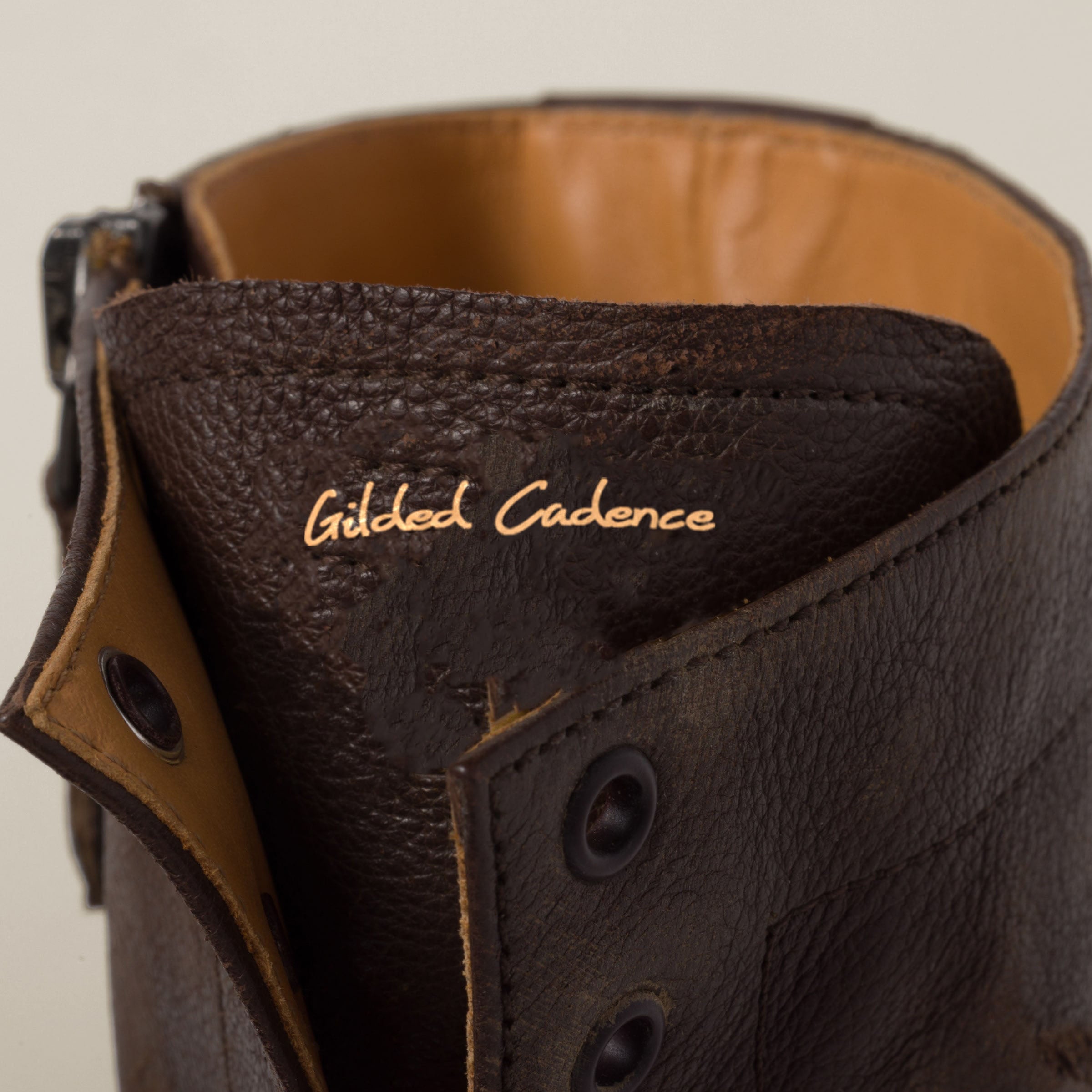 Leather laced booties