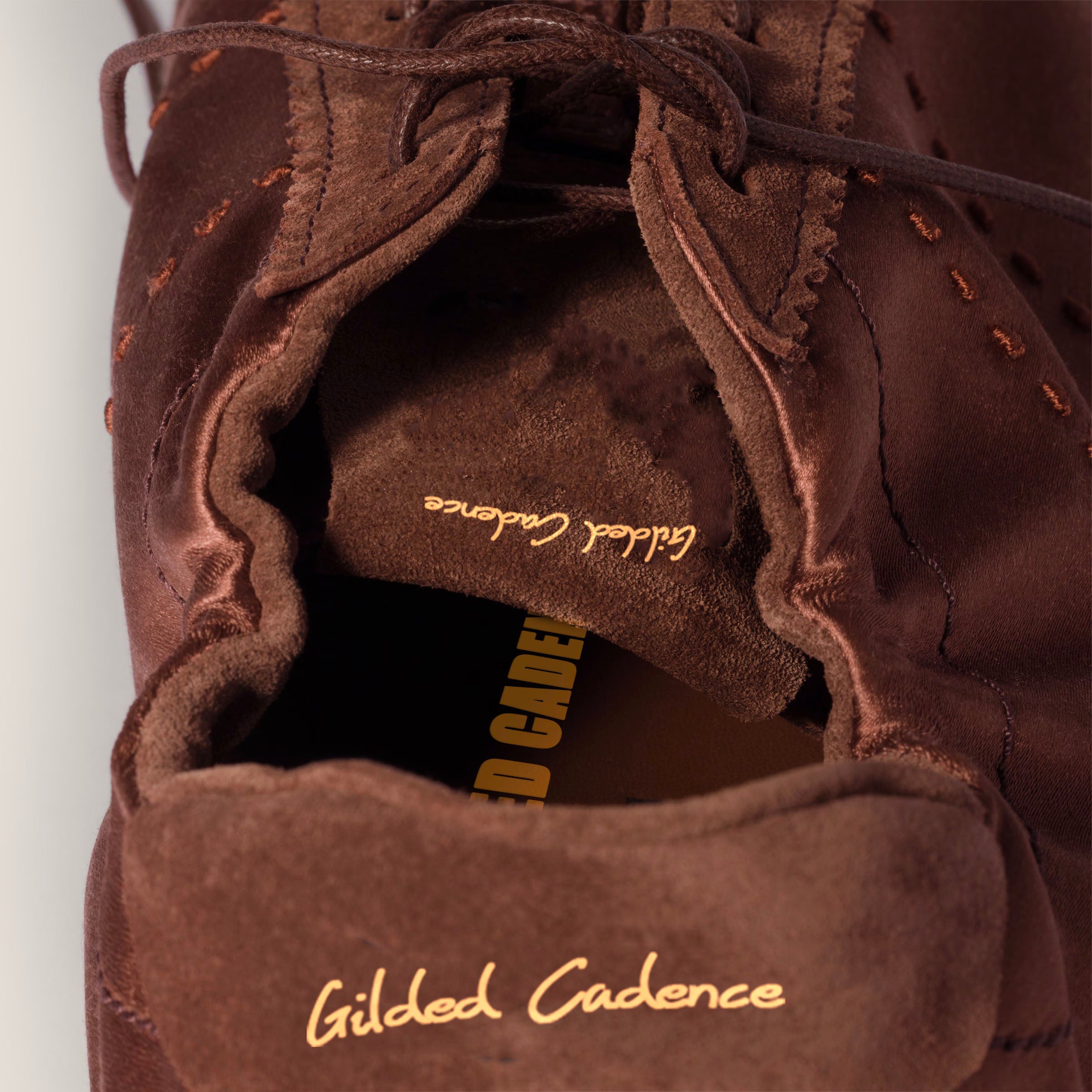 Plume satin sneakers