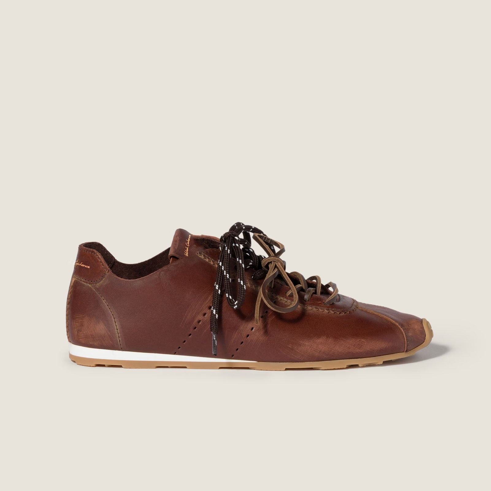 Plume Ultralight Leather Sneakers - Brown