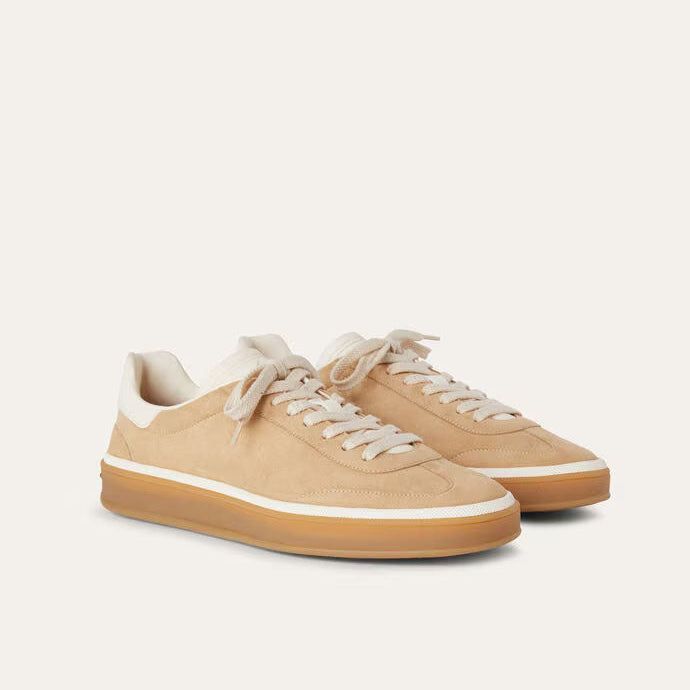 Suede Tennis Walk Sneakers - Windy Dunes
