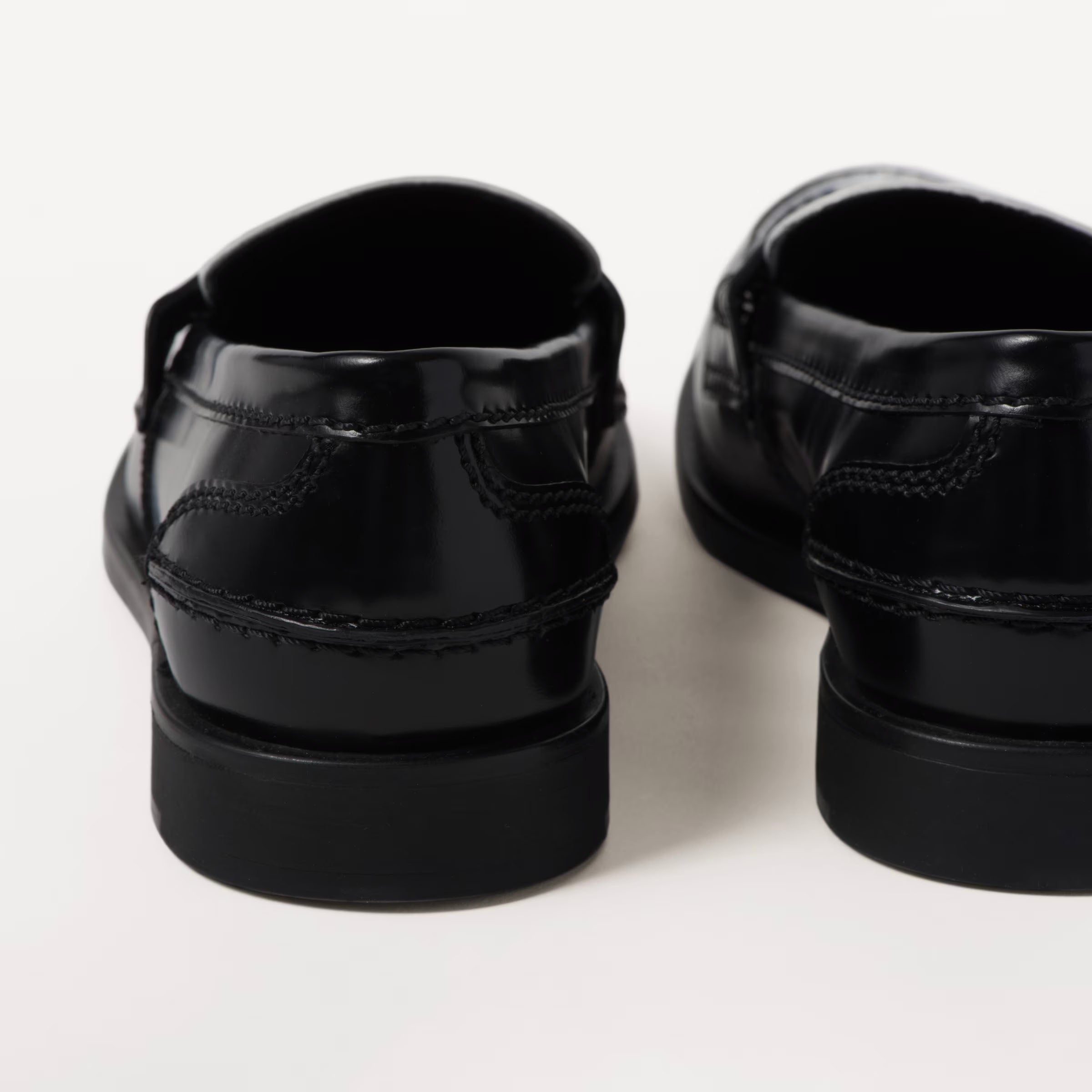 Leather penny loafers