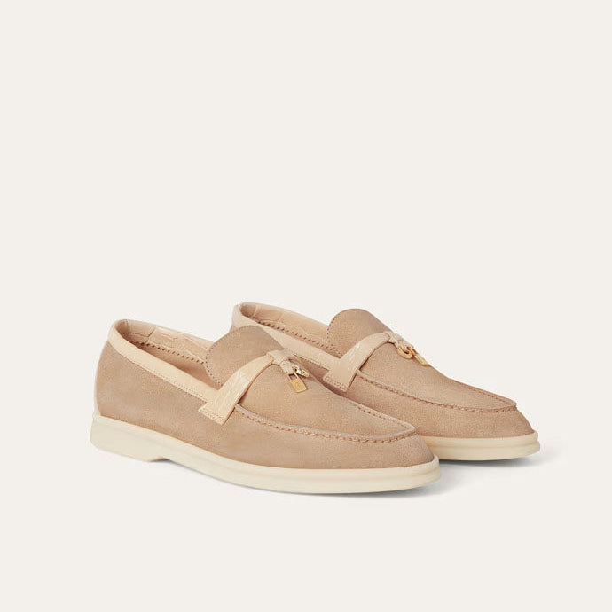 Women's Light Mastic Suede Summer Loafers