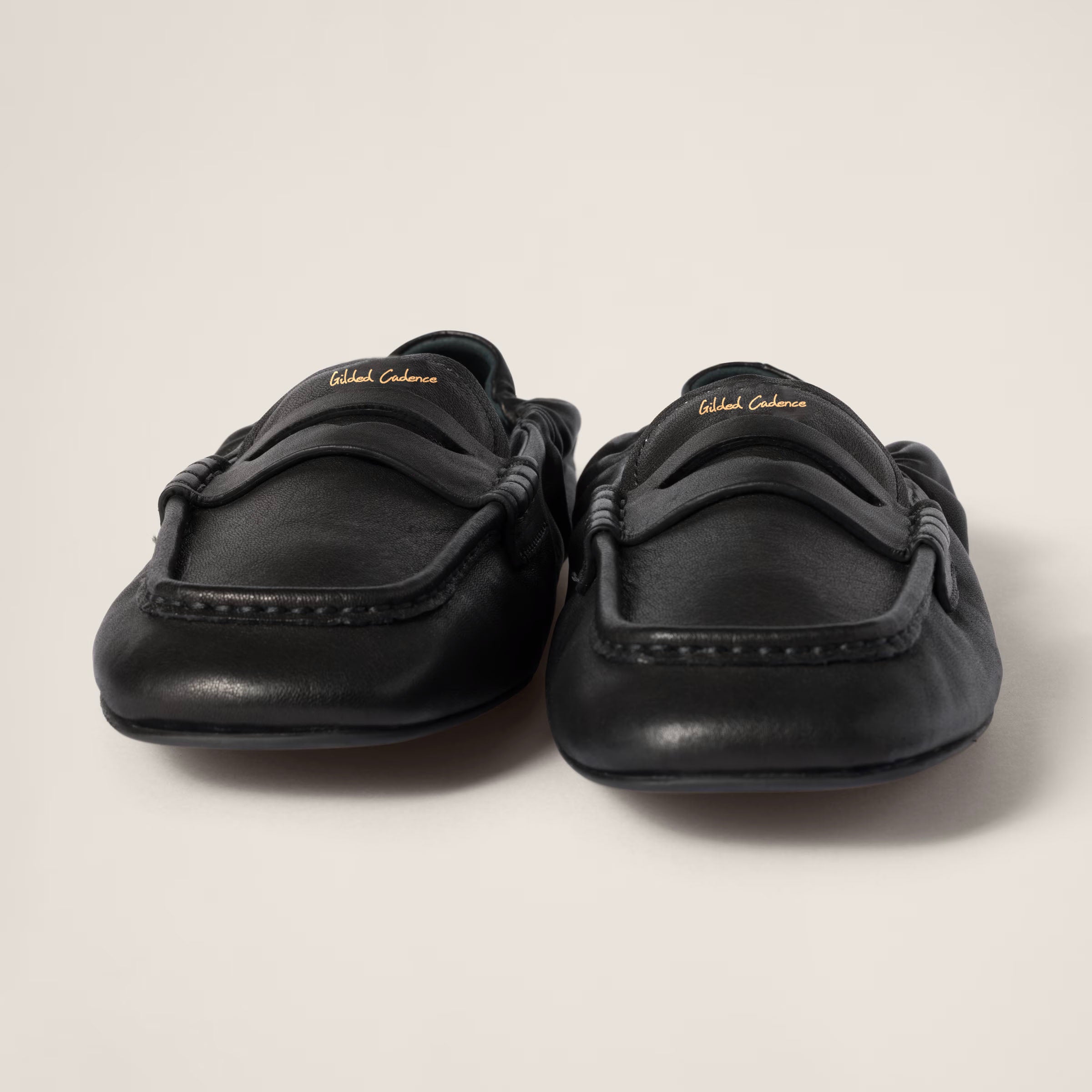 Ruches nappa leather loafers