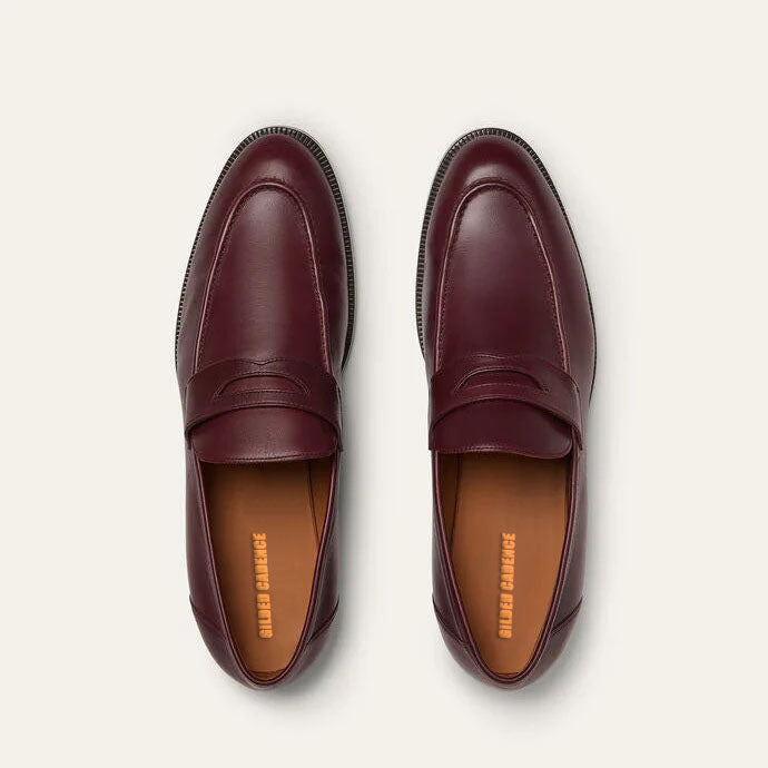 Deep Maroon Calfskin Sergio Loafers