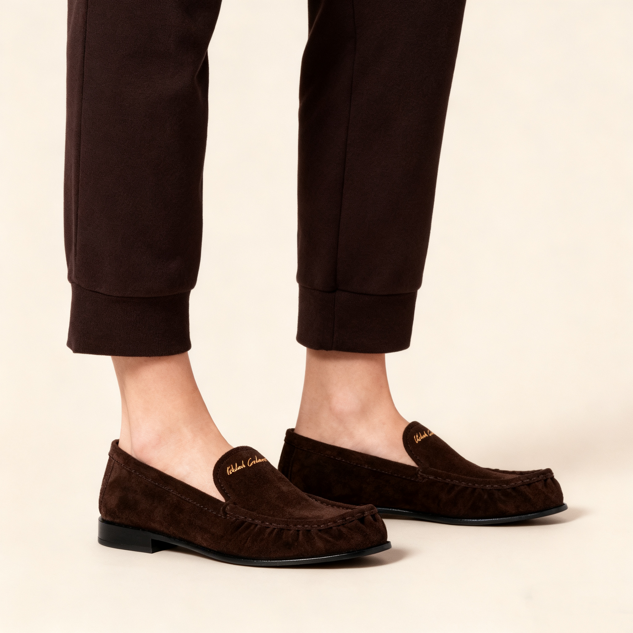 Suede loafers