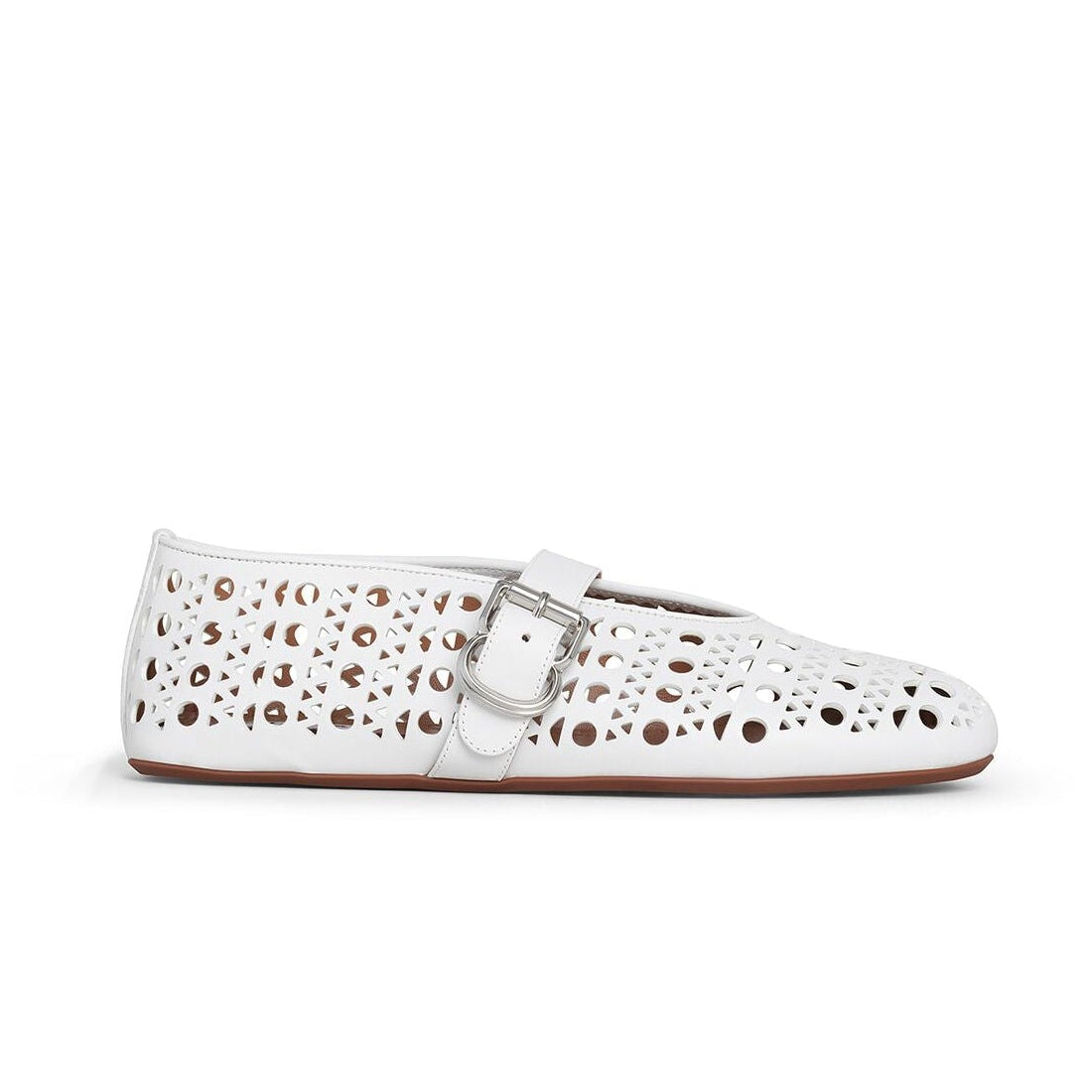Vienne Perforated Lambskin Ballet Flats