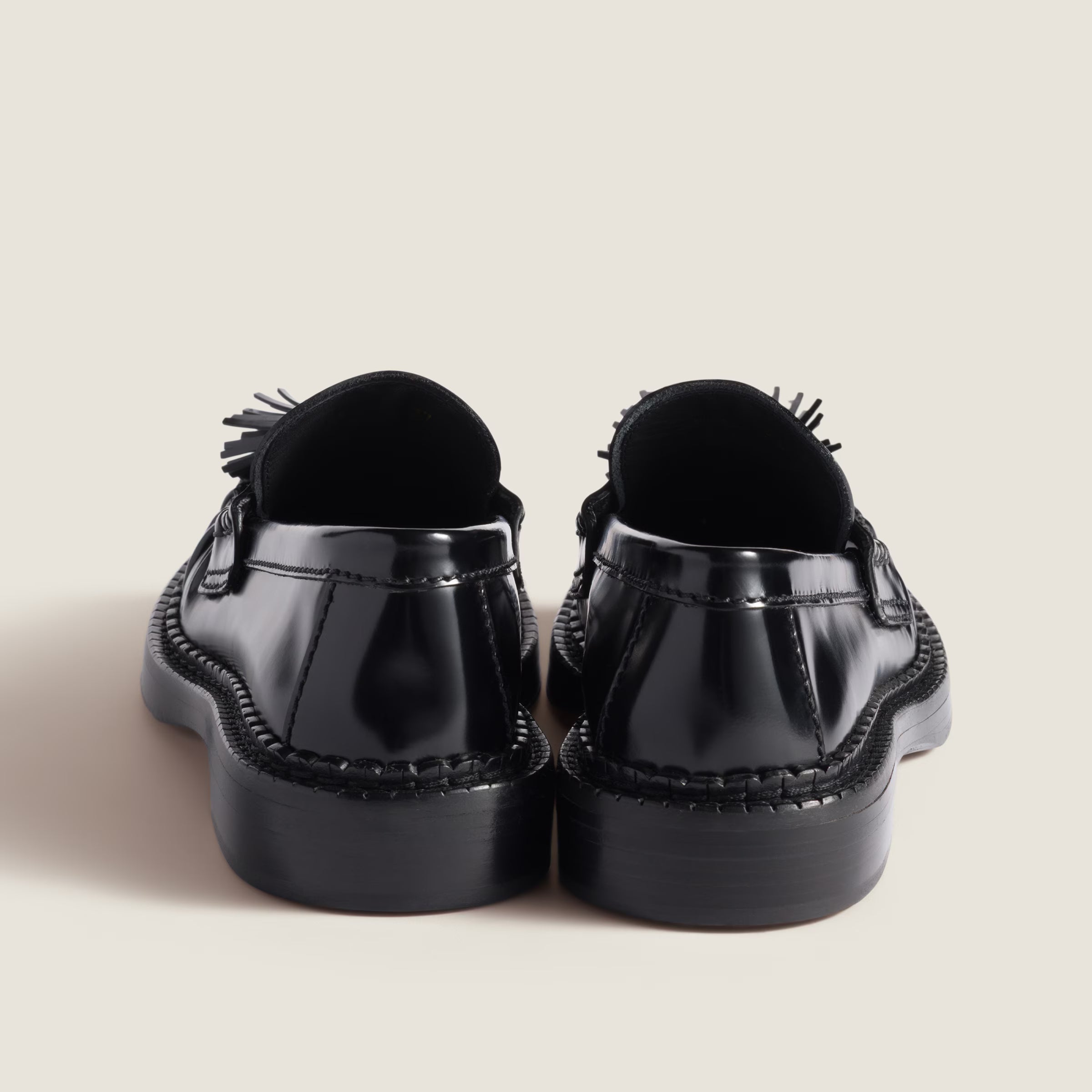 Tassel loafers in polished leather