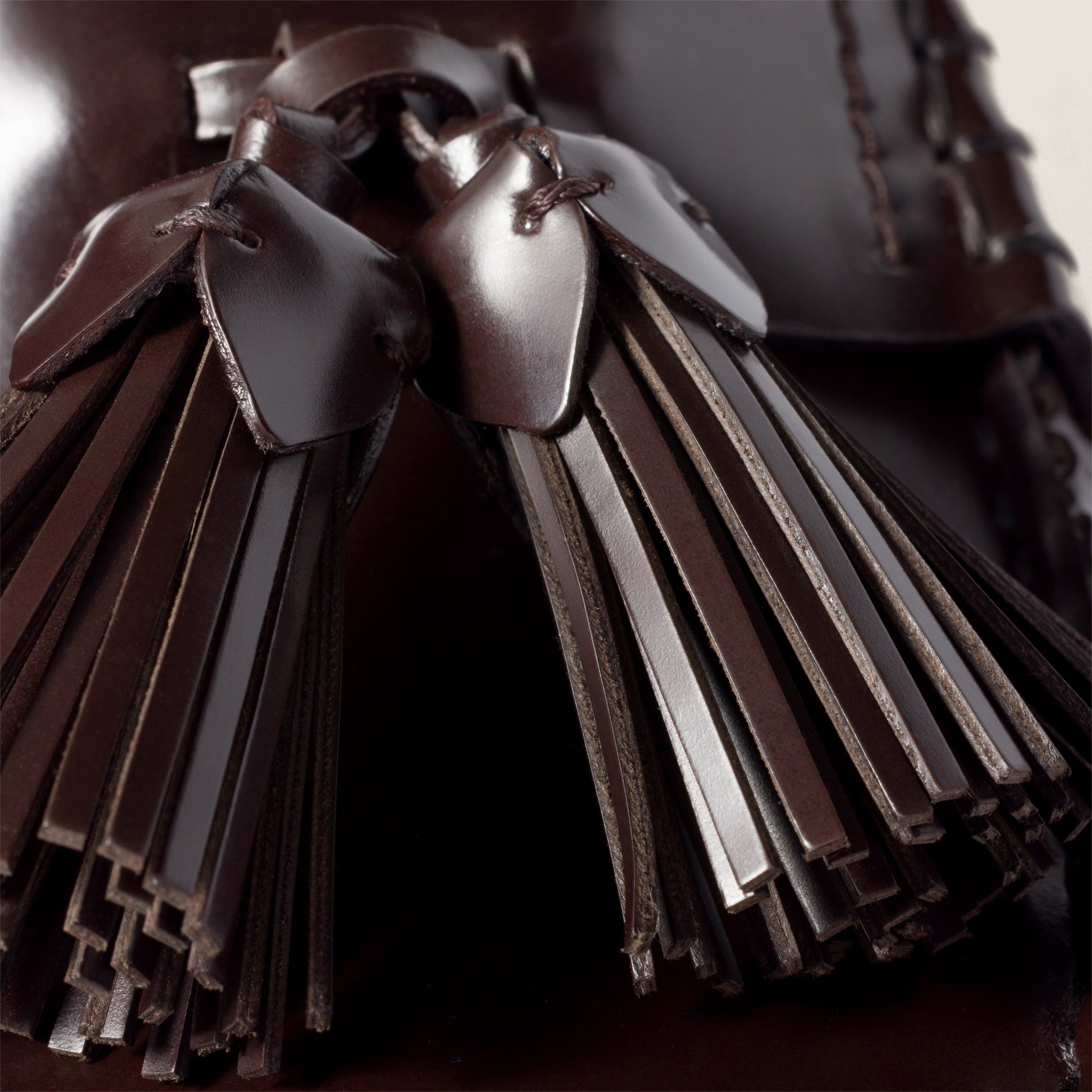 Tassel loafers in polished leather