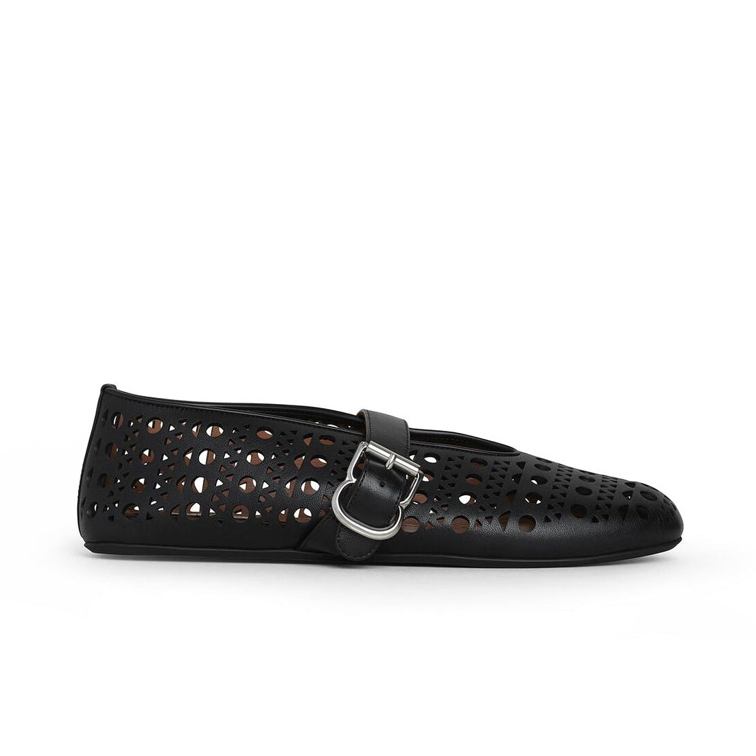Vienne Perforated Lambskin Ballet Flats